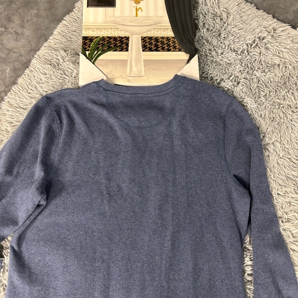Member’s Mark Classic Blue Long Sleeve Thermal Henley for Men Large L - Picture 10 of 15